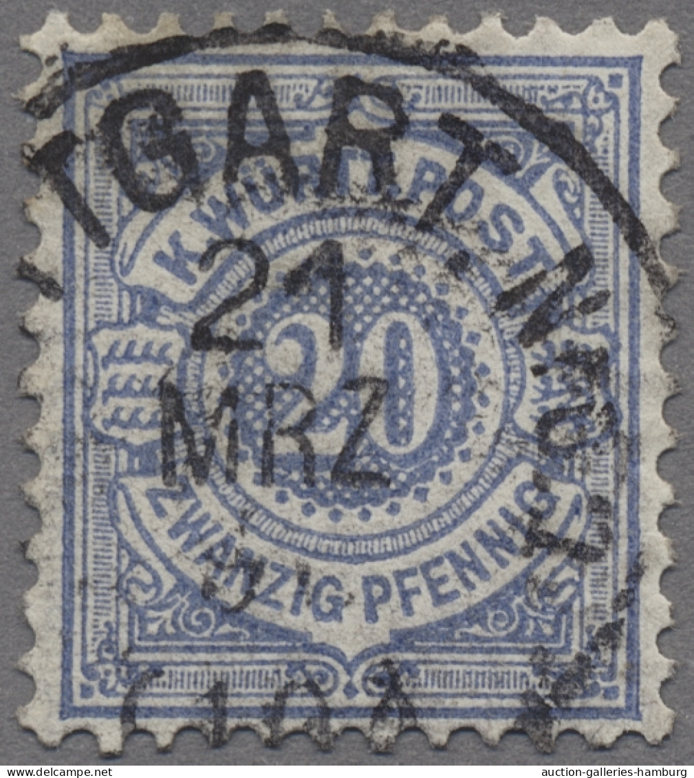 Württemberg - Marken Und Briefe: 1875, Ziffern Im Kreis, 20 Pf. In Der Guten Far - Autres & Non Classés