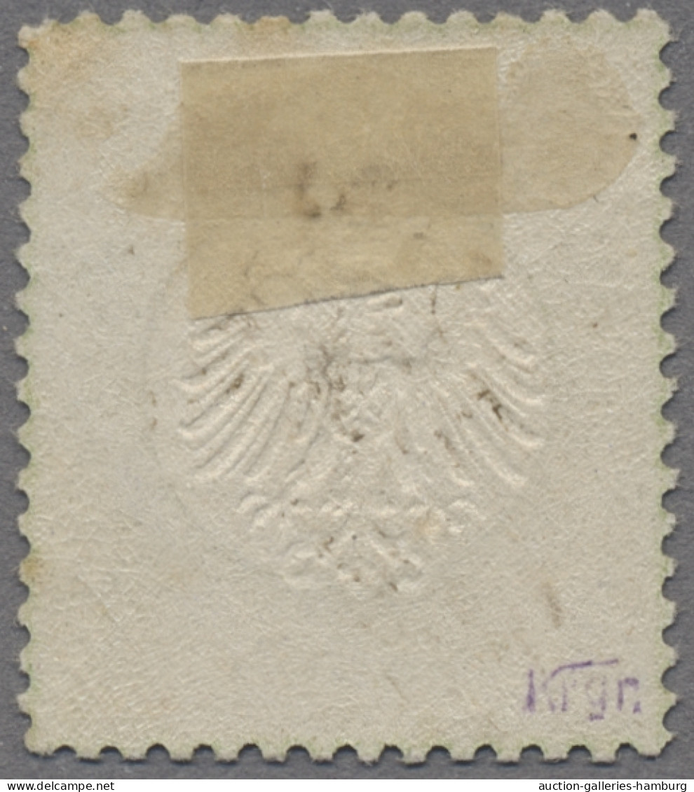 Deutsches Reich - Brustschild: 1872, Kleiner Brustschild, 1 Kr. Gelblichgrün, Fa - Unused Stamps