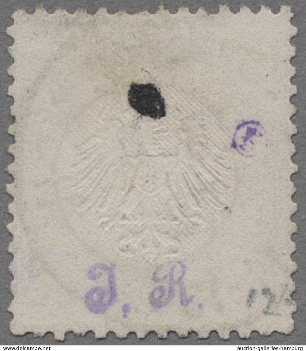 Deutsches Reich - Brustschild: 1872, Kleiner Brustschild, 18 Kr. Mittelockerbrau - Oblitérés