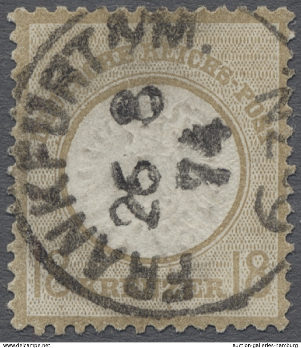 Deutsches Reich - Brustschild: 1874, Großer Brustschild, 18 Kreuzer Ockerbraun M - Used Stamps