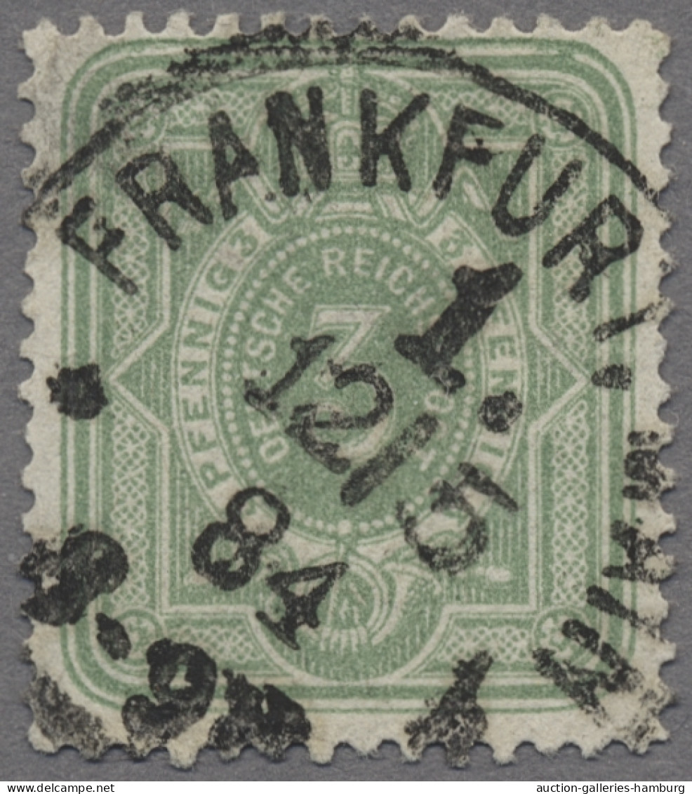 Deutsches Reich - Pfennig: 1880, Freimarke 3 Pfennig In Der Frühauflage (Type I) - Oblitérés