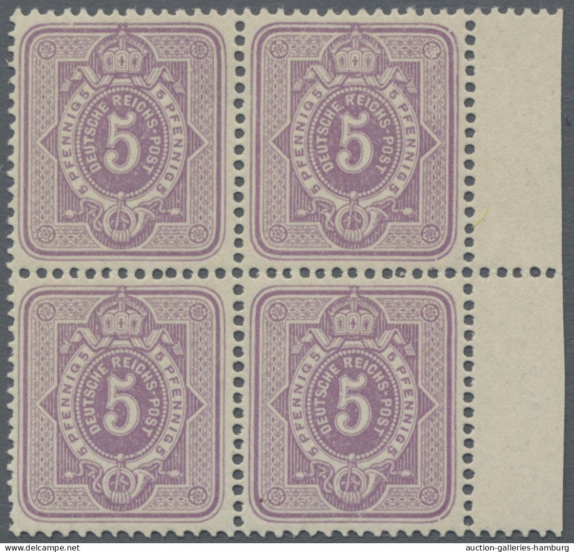 Deutsches Reich - Pfennig: 1886ff., Spätauflage, Der Komplette Satz 3 Pf. - 50 P - Unused Stamps