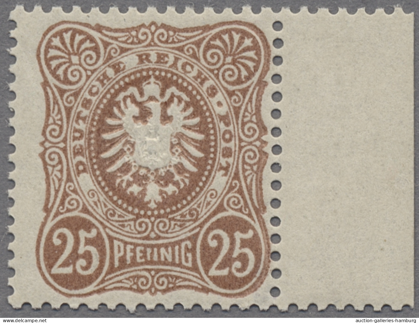 Deutsches Reich - Pfennig: 1889, 25 Pf. Lebhaftgelbbraun, Scharfe Prägung, Tadel - Unused Stamps