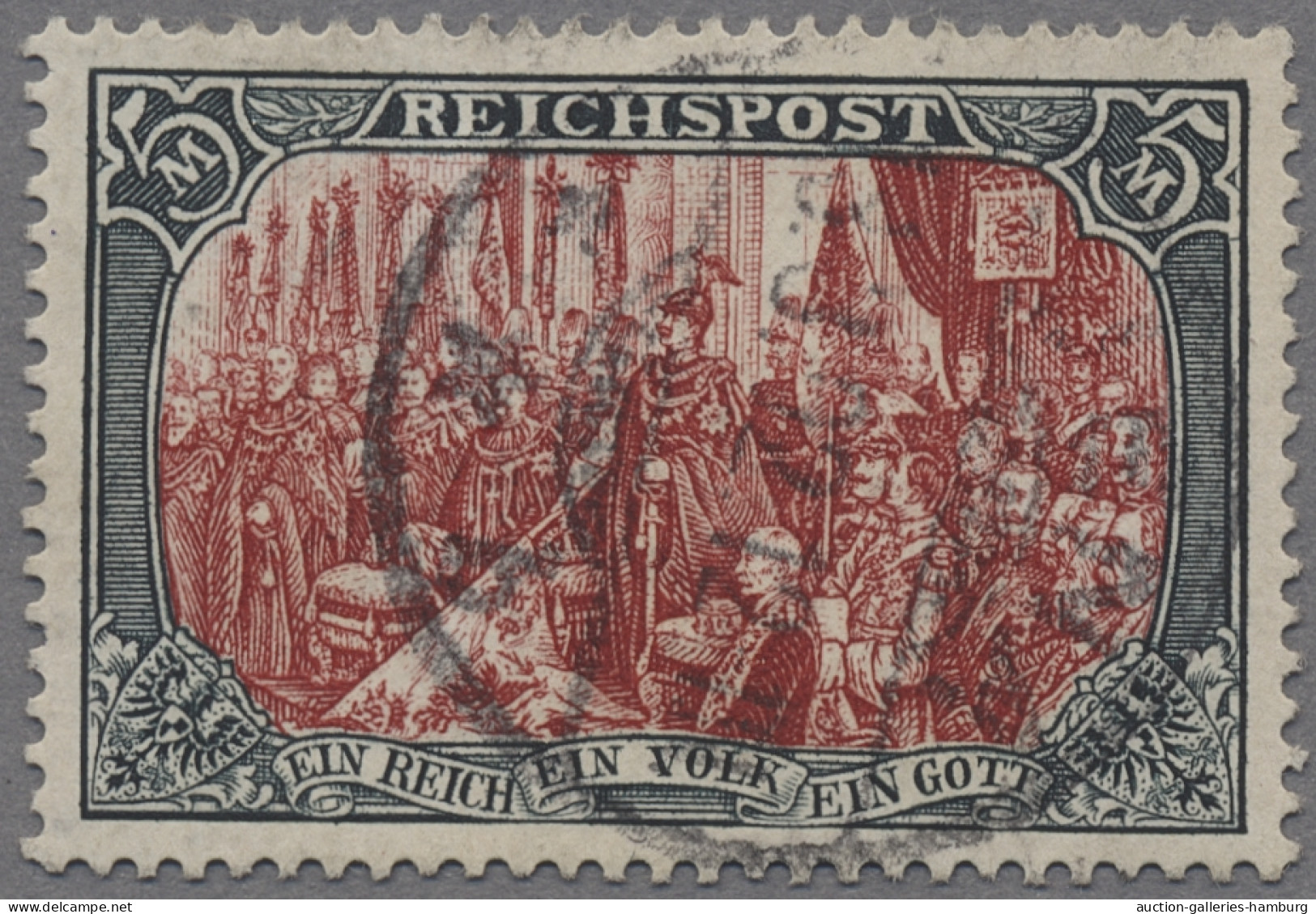 Deutsches Reich - Germania: 1900, Reichspost, Reichsgründungsfeier 5 M. Type II, - Oblitérés