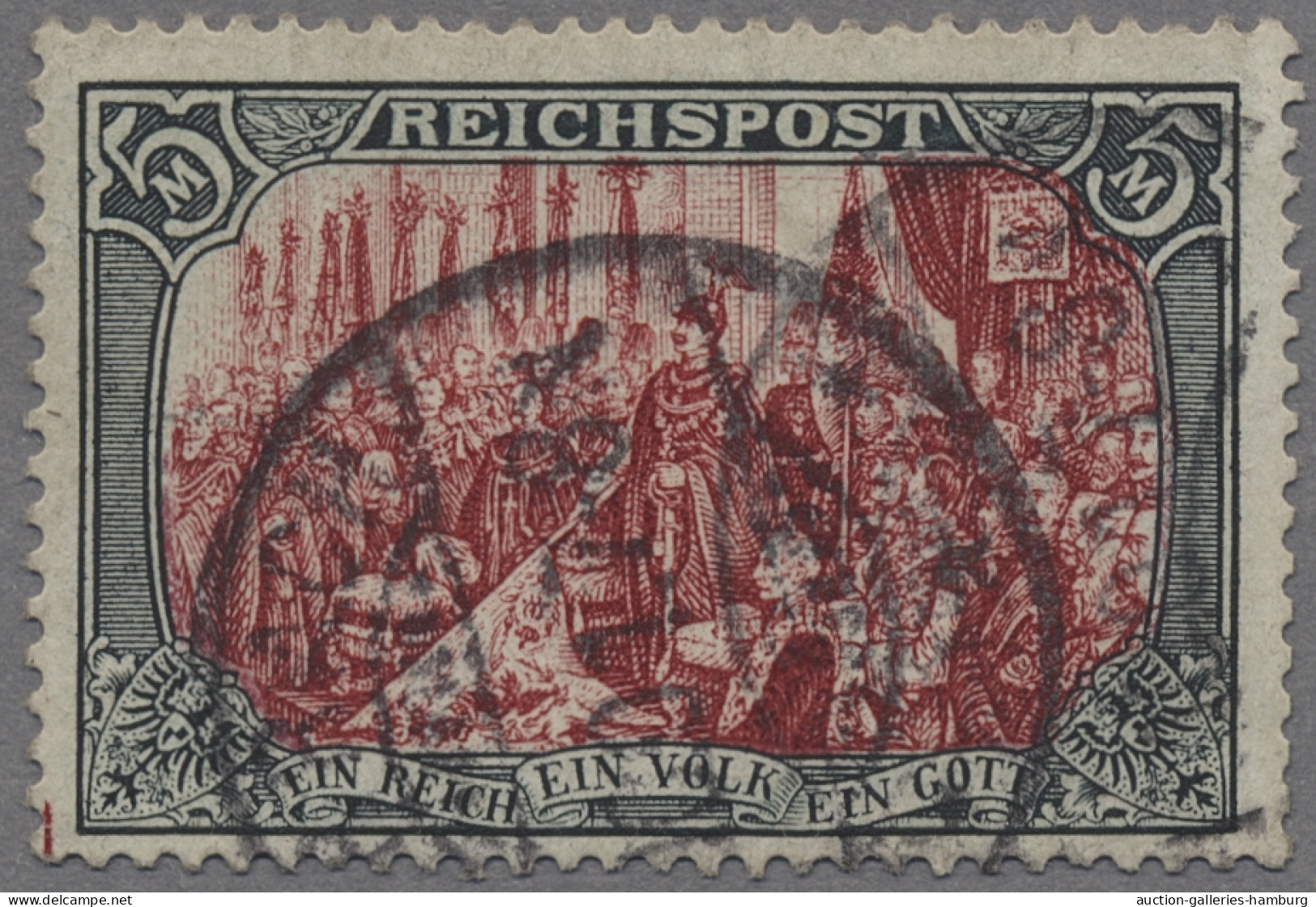 Deutsches Reich - Germania: 1900, Reichspost, Reichsgründungsfeier 5 Mark In Typ - Oblitérés