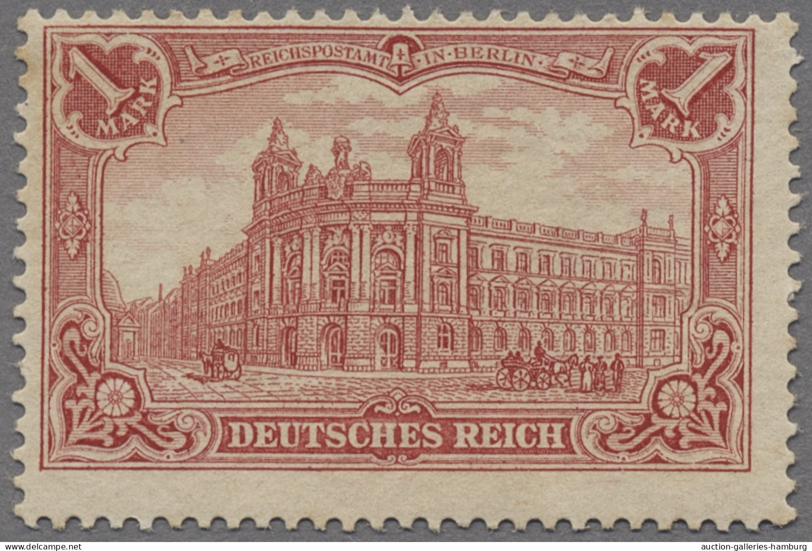 Deutsches Reich - Germania: 1902, Deutsches Reich O. Wz., Reichspostamt, 1 M. Du - Nuevos