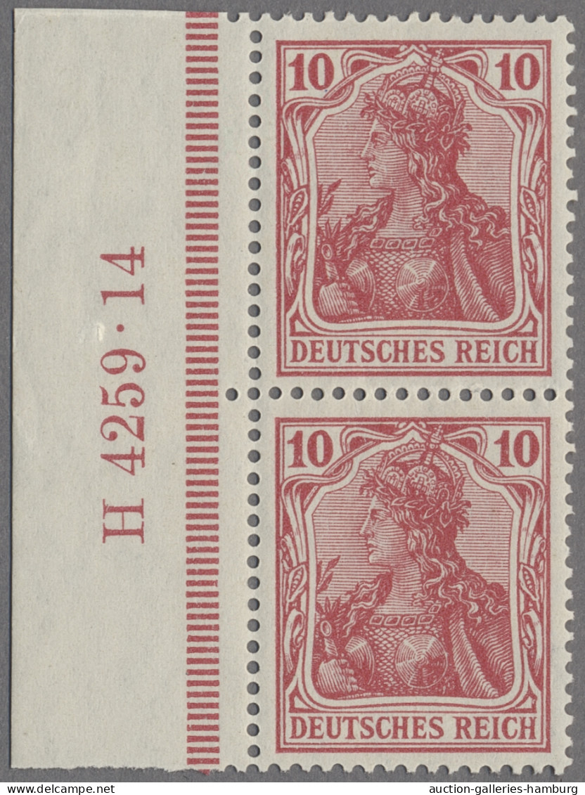 Deutsches Reich - Germania: 1914, Deutsches Reich Mit Wz., Friedensdruck, 10 Pfg - Unused Stamps