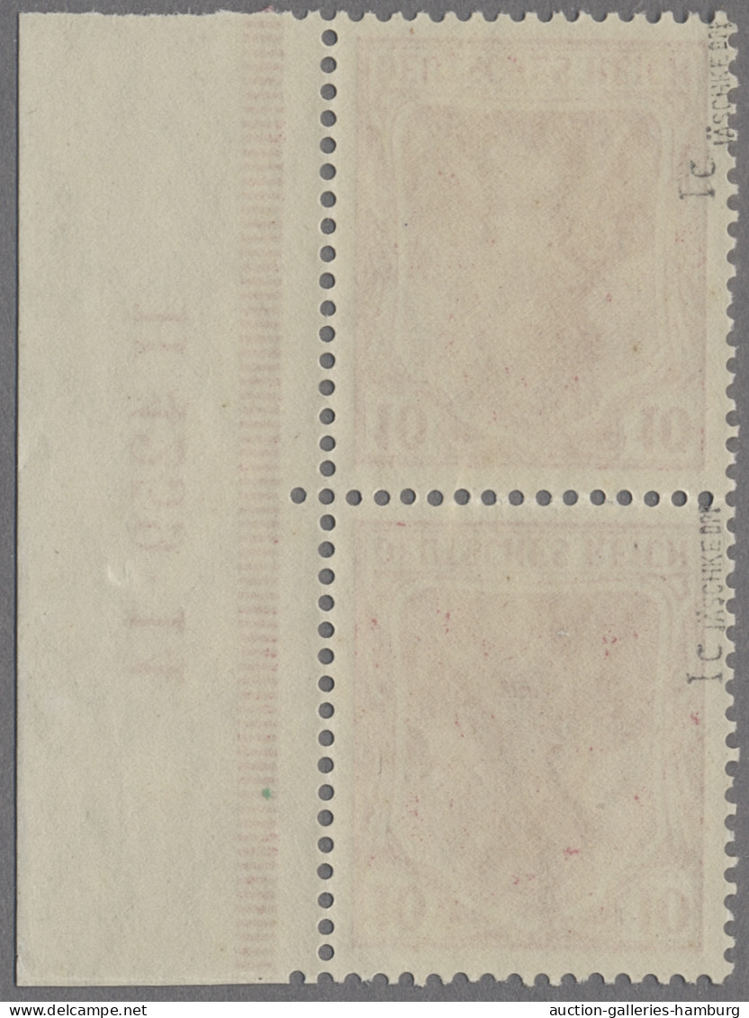 Deutsches Reich - Germania: 1914, Deutsches Reich Mit Wz., Friedensdruck, 10 Pfg - Unused Stamps