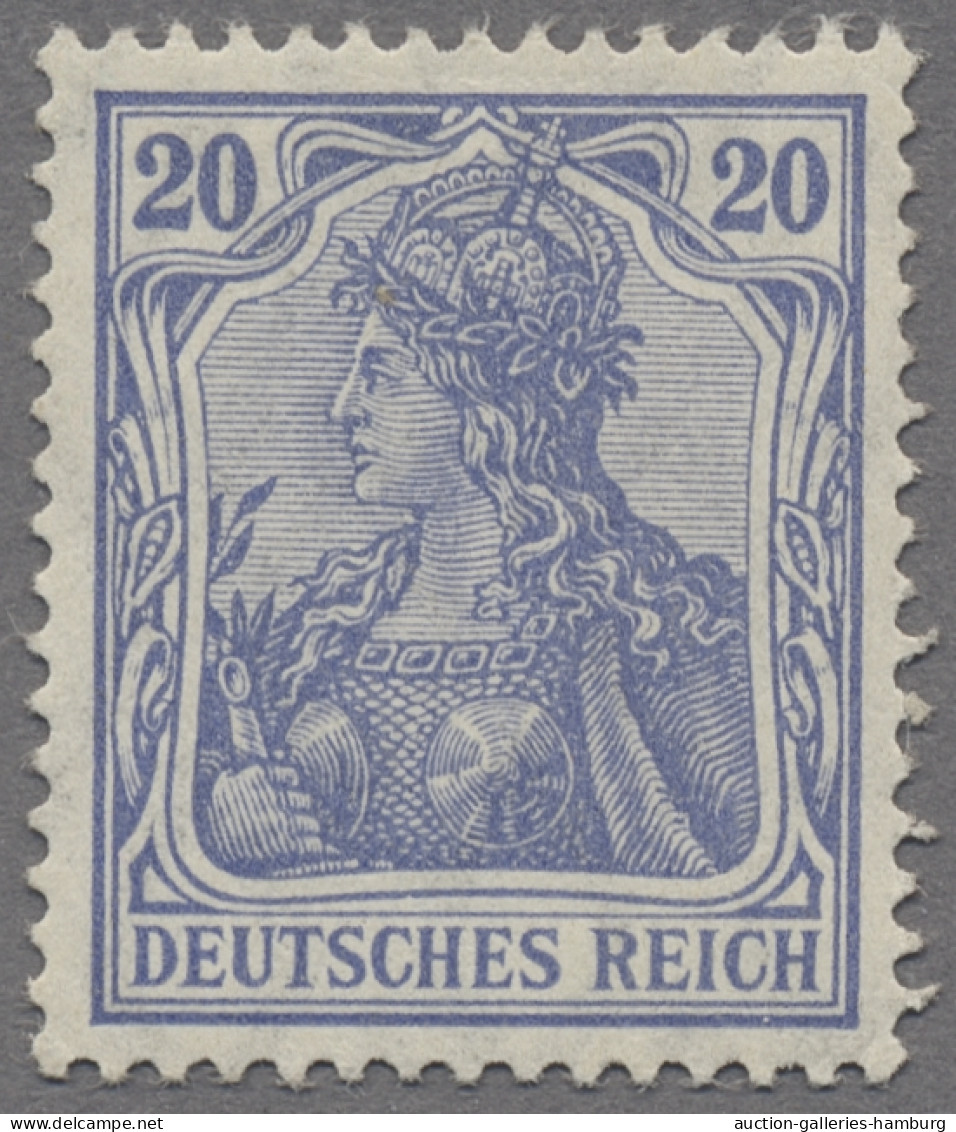 Deutsches Reich - Germania: 1906, Deutsches Reich Mit Wz. 1, Friedensdruck, 20 P - Nuevos