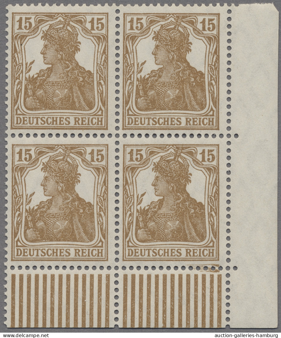 Deutsches Reich - Inflation: 1916, Germania Ergänzungswerte, 15 Pf. In Der Guten - Neufs