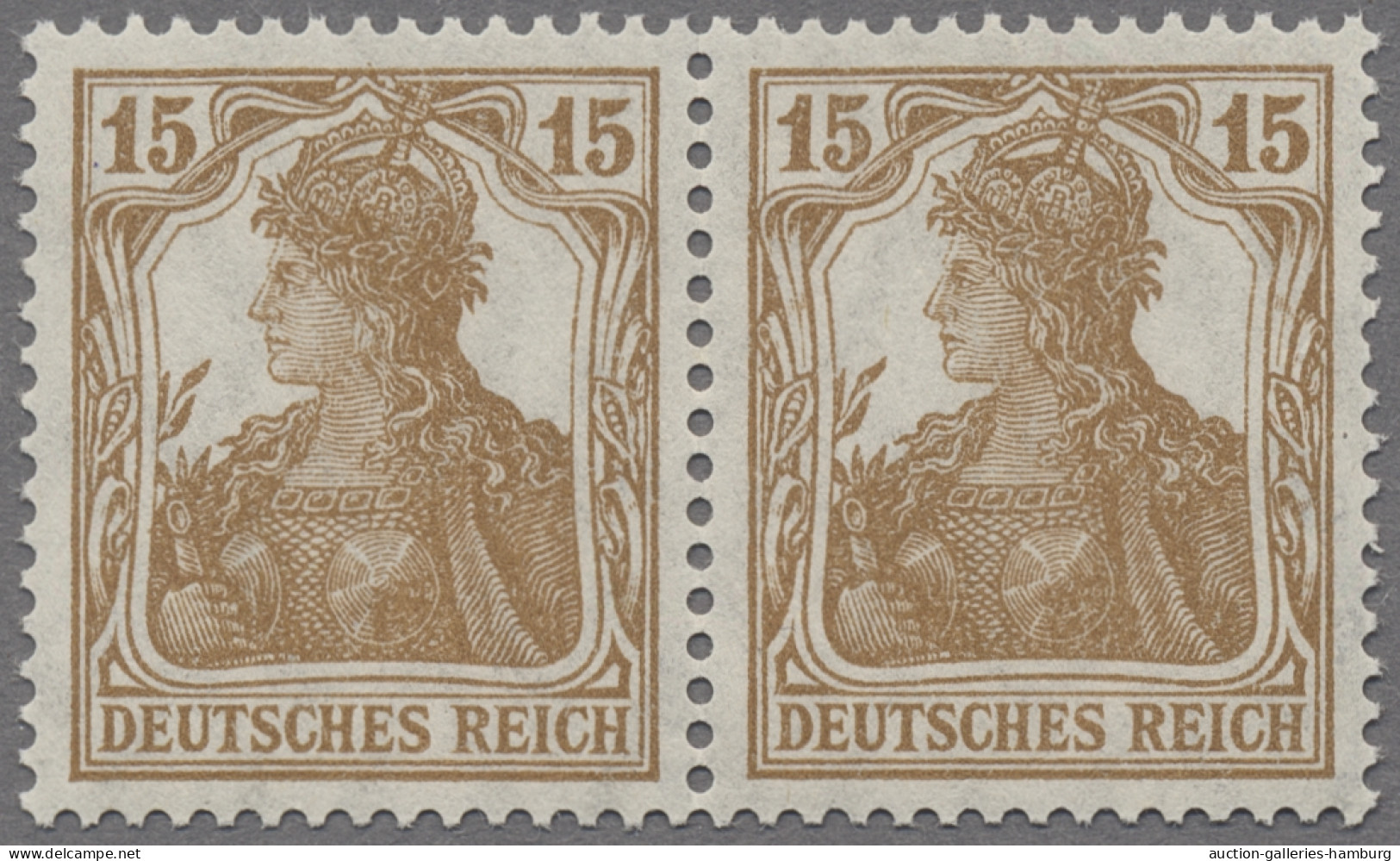 Deutsches Reich - Inflation: 1916-1918, Germania, Zwei Bessere Farbvarianten, Je - Unused Stamps