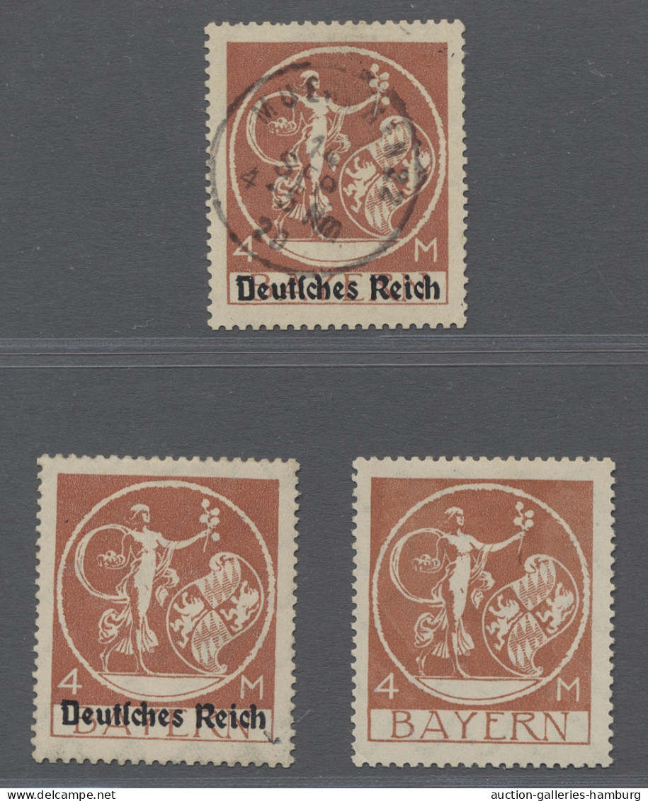 Deutsches Reich - Inflation: 1920, Partie Mit Drei Stück Der 4 Mark, Eine Gestem - Used Stamps