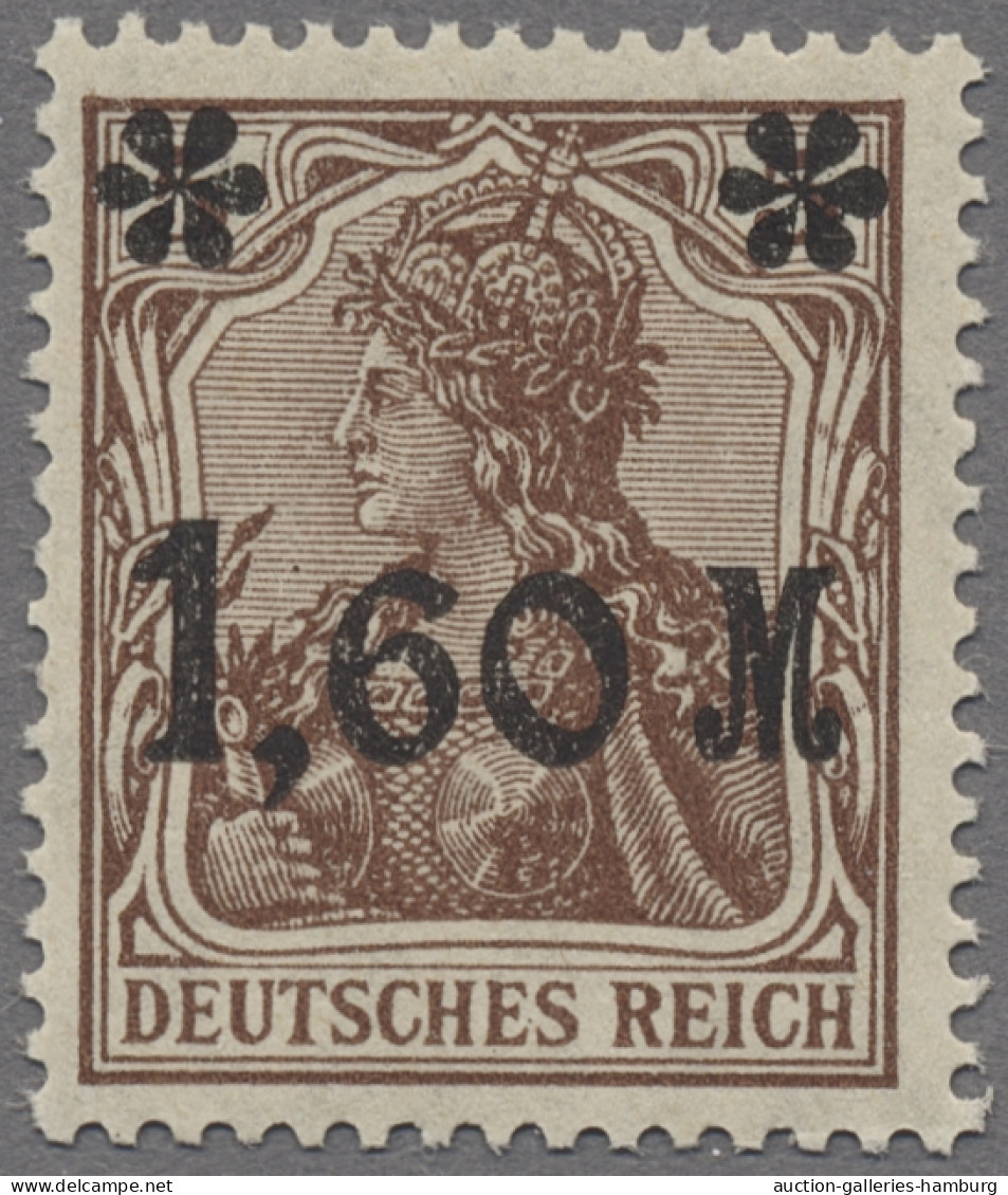 Deutsches Reich - Inflation: 1921, Germania Mit Aufdruck, 1.60 M Auf 5 Pf., Stum - Unused Stamps