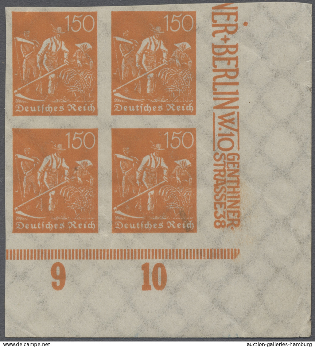 Deutsches Reich - Inflation: 1921, Arbeiter 150 Pfg. Mit Wasserzeichen Waffeln I - Unused Stamps