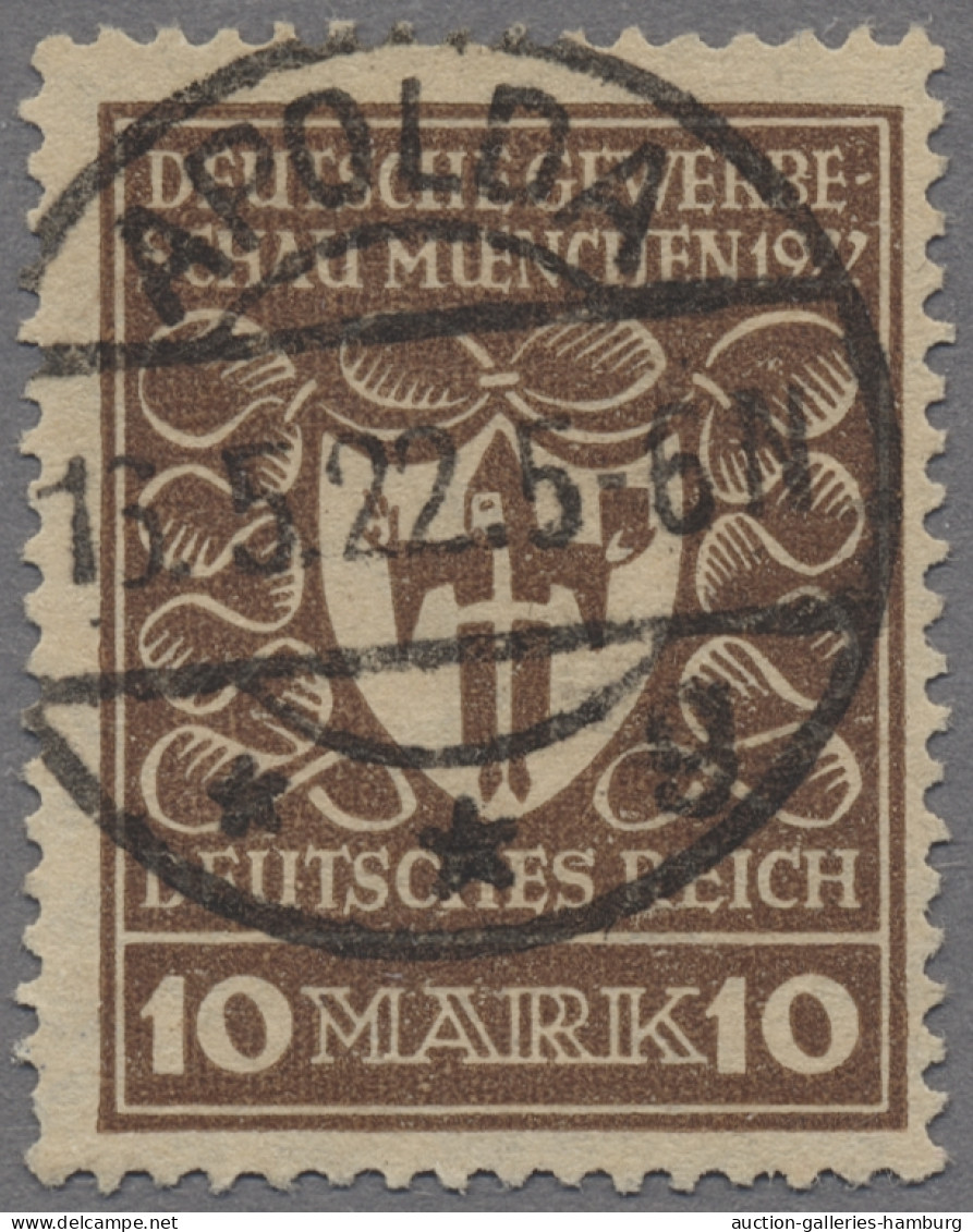 Deutsches Reich - Inflation: 1922, Deutsche Gewerbeschau München, Die Drei Guten - Used Stamps