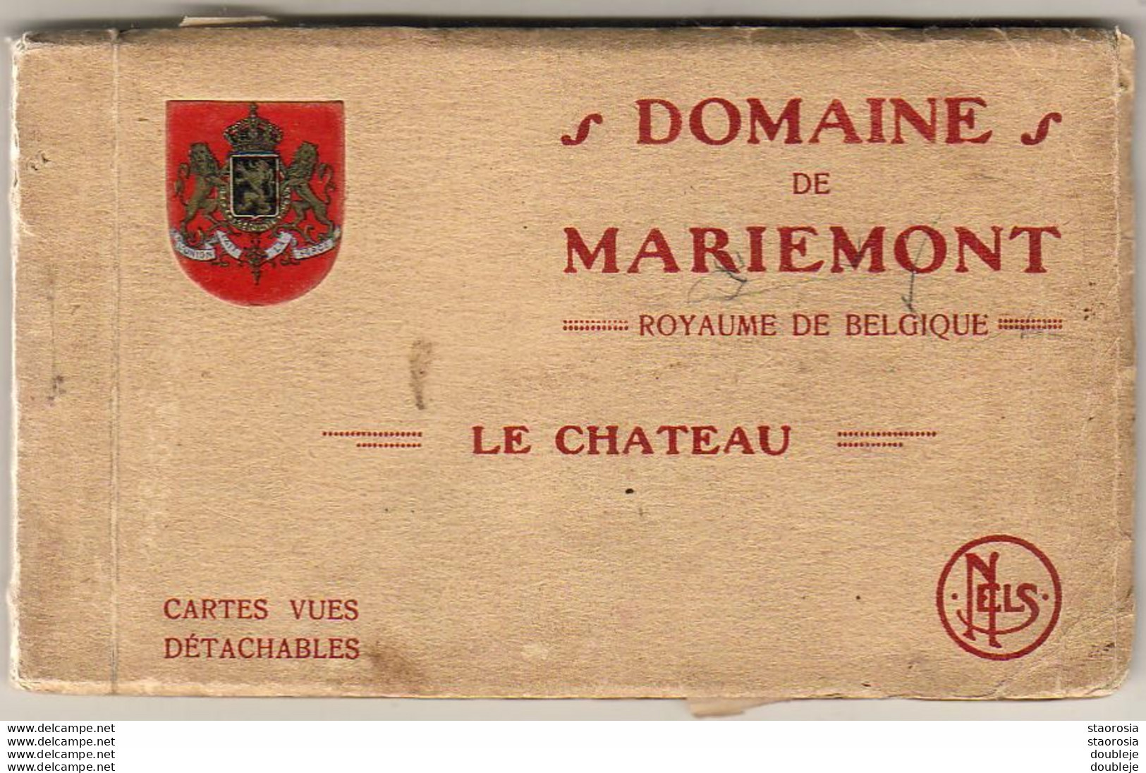 BELGIQUE  Domaine De Mariemont.Carnet De 10 Cartes.Le Château - Morlanwelz