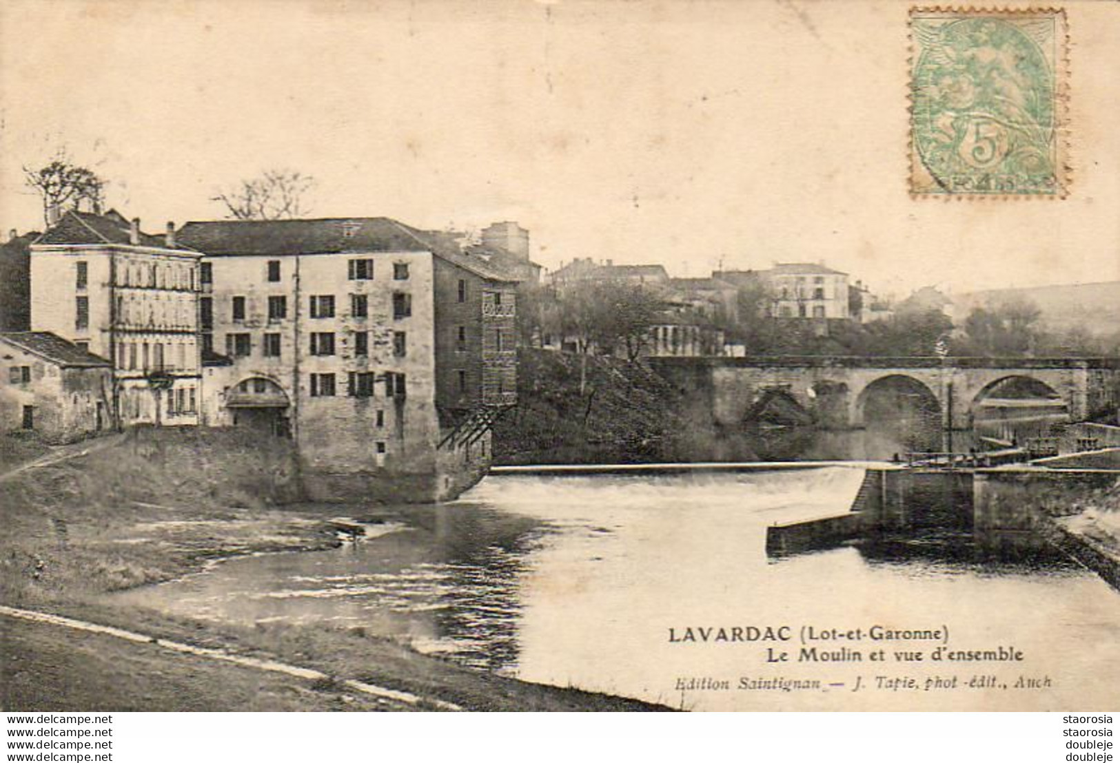 D47  LAVARDAC  Le Moulin Et Vue D'Ensemble - Lavardac