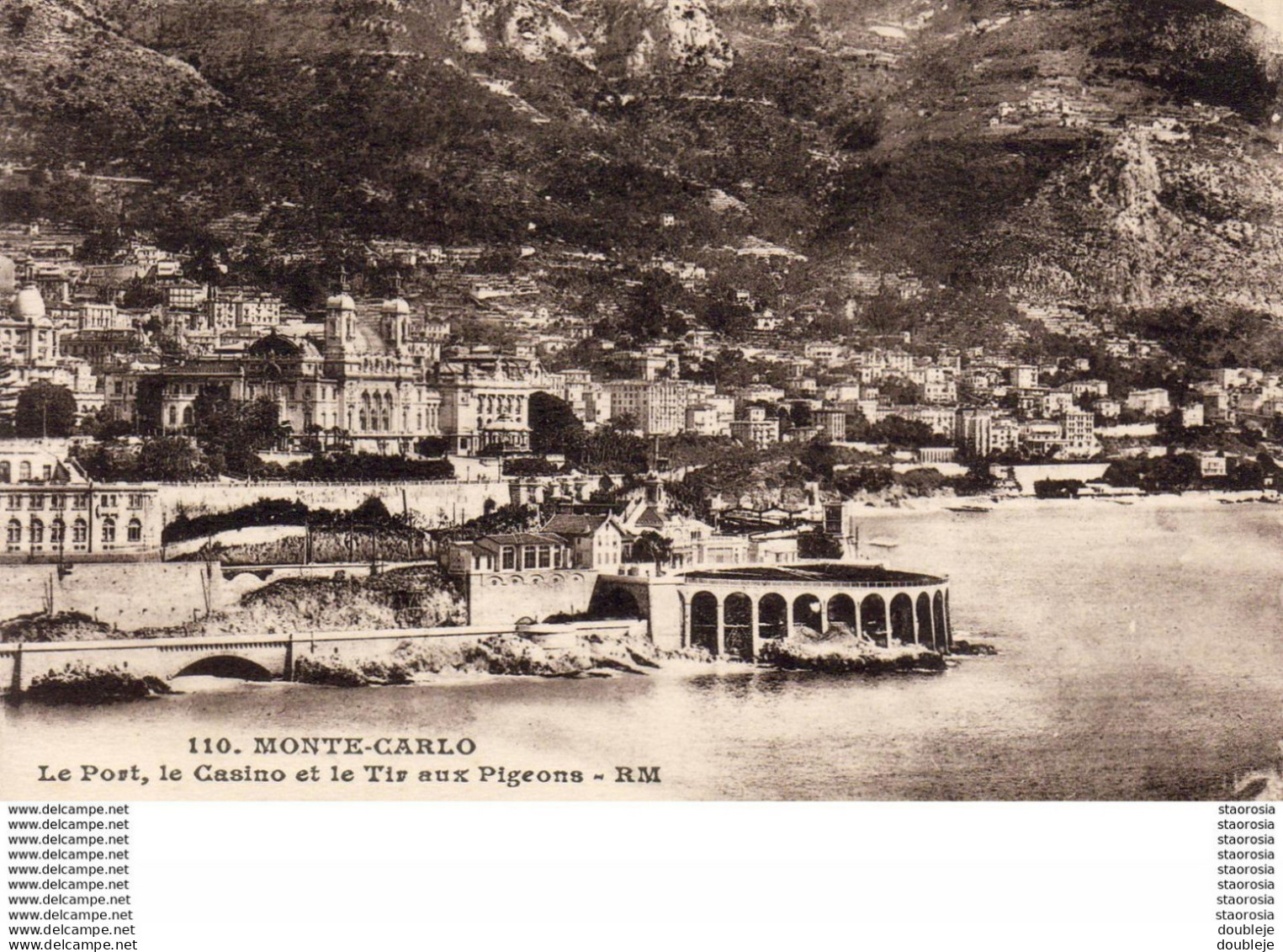 MONACO  Monte-Carlo - Le Port, Le Casino Et Le Tir Aux Pigeons - Hafen