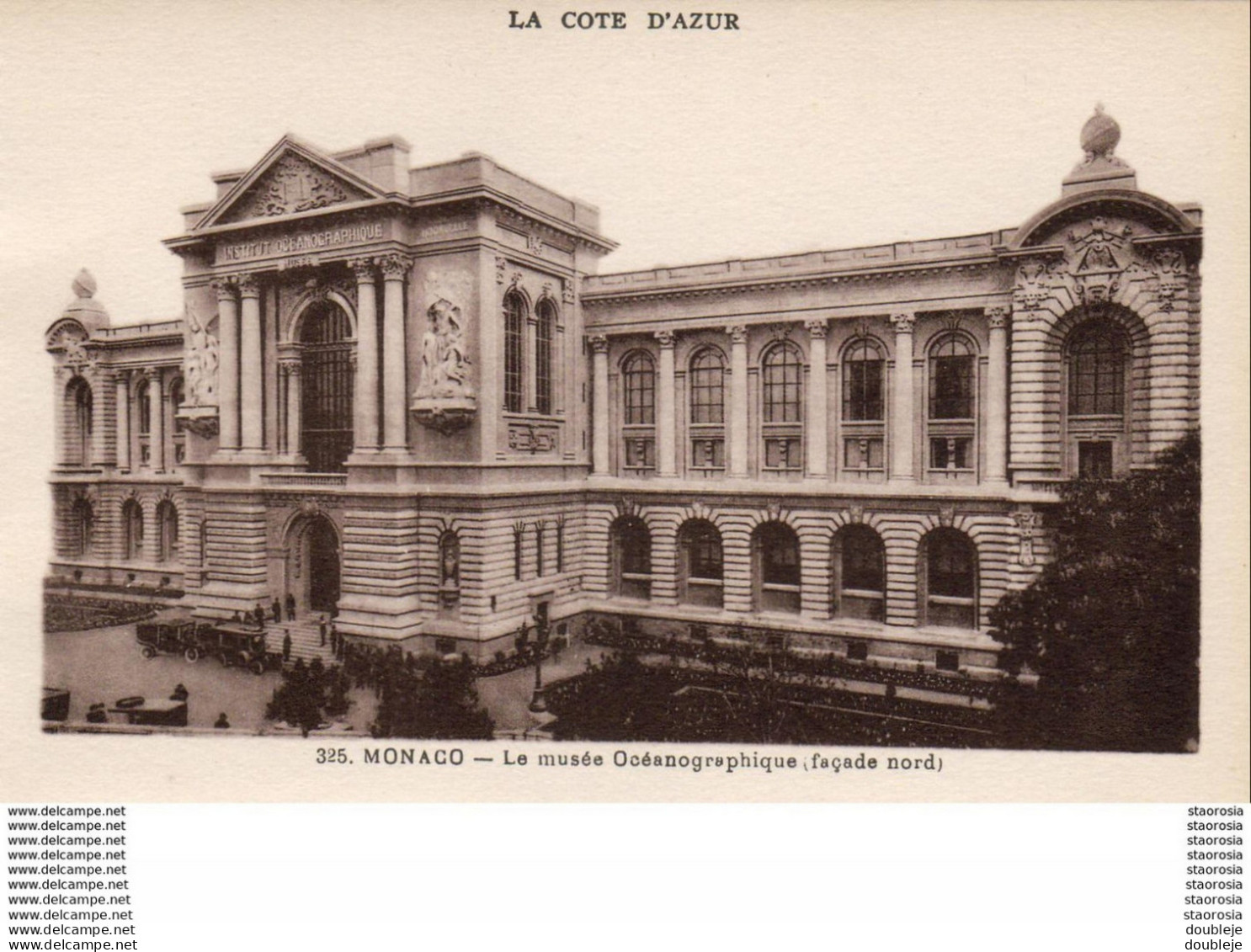 MONACO  La Côte D'Azur - Le Musée Océanographique ( Facade Nord ) - Musée Océanographique