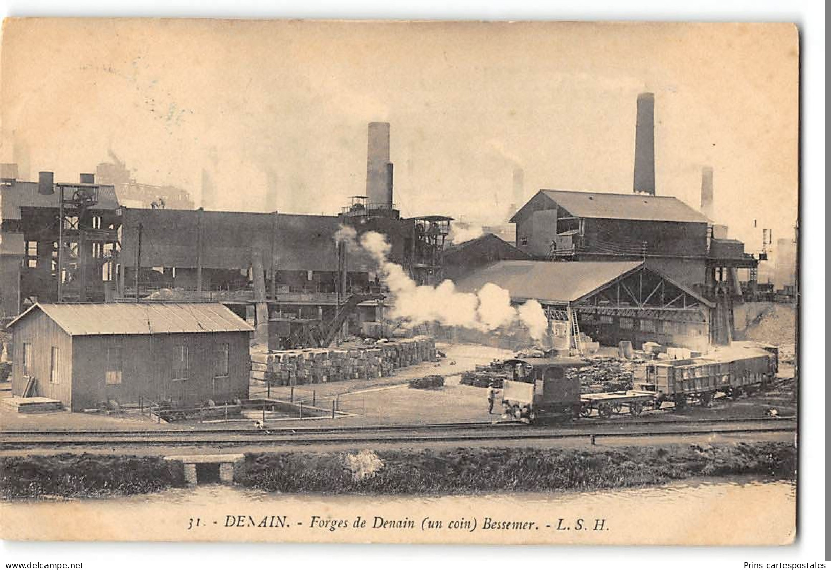 CPA 59 Denain Forges De Bessemer - Denain