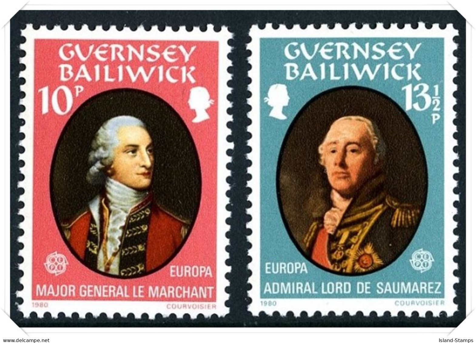 1980 Europa Personalties Unmounted Mint - Guernesey