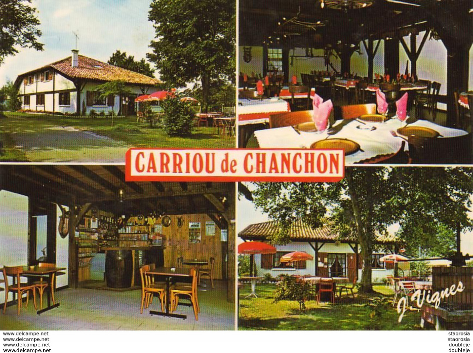 D40  CASTETS DES LANDES  Le Carriou De Chanchon  Bar  Restaurant - Castets