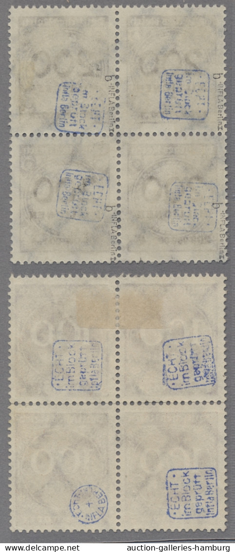 Deutsches Reich - Inflation: 1923, 200 Mio. Dunkelbraunoliv Und 1 Mrd. Grauvioke - Used Stamps