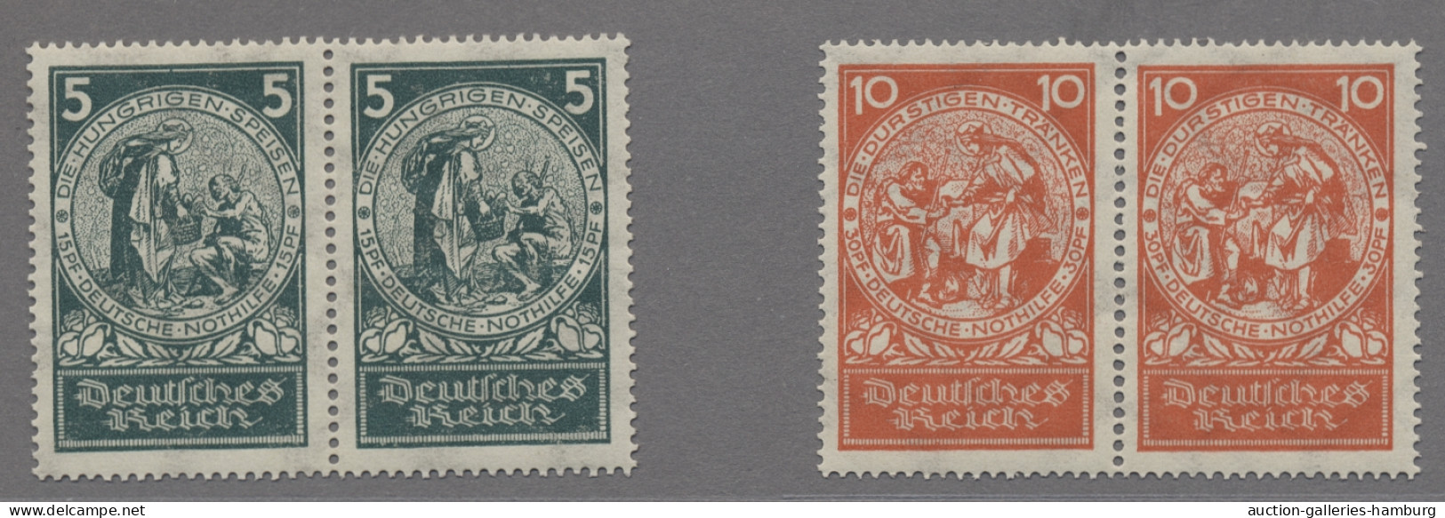 Deutsches Reich - Weimar: 1924, Deutsche Nothilfe, Rosenwunder, Der Komplette Sa - Unused Stamps