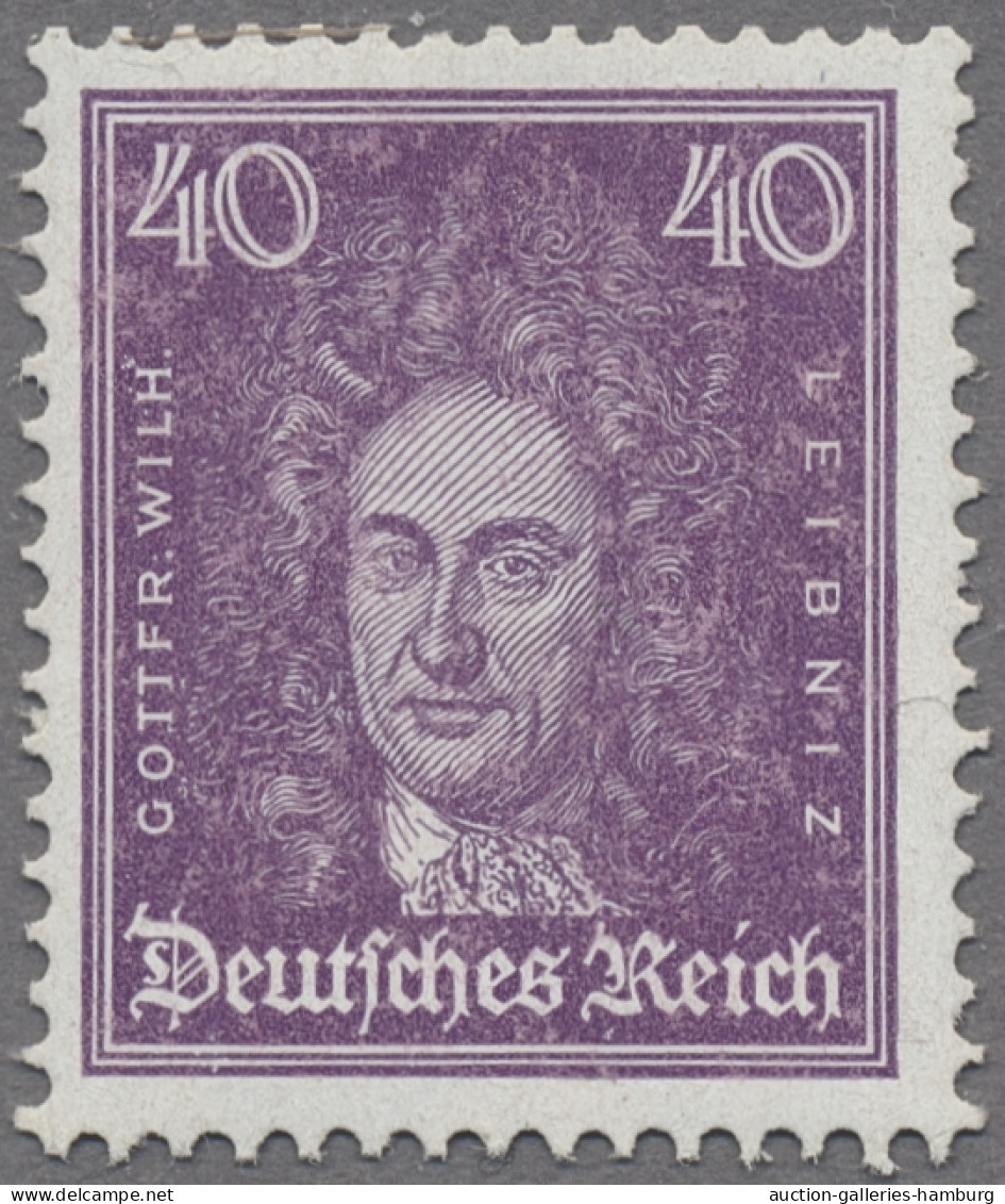 Deutsches Reich - Weimar: 1926-27, Bedeutende Deutsche, Postfrischer Satz, 388 K - Unused Stamps