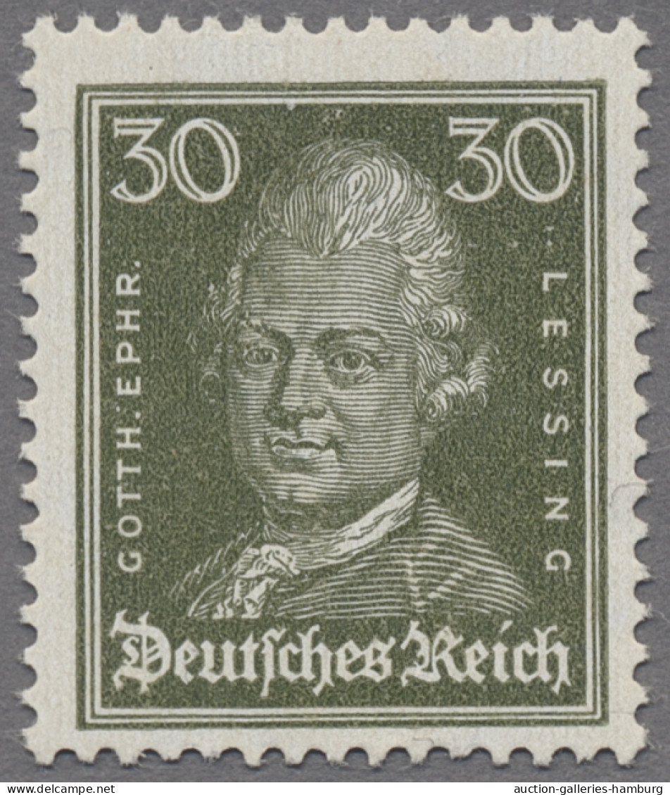 Deutsches Reich - Weimar: 1926-27, Bedeutende Deutsche, Postfrischer Satz, 388 K - Unused Stamps