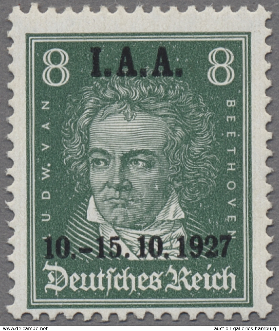 Deutsches Reich - Weimar: 1927, Internationales Arbeitsamt (IAA), Drei Werte Mit - Neufs