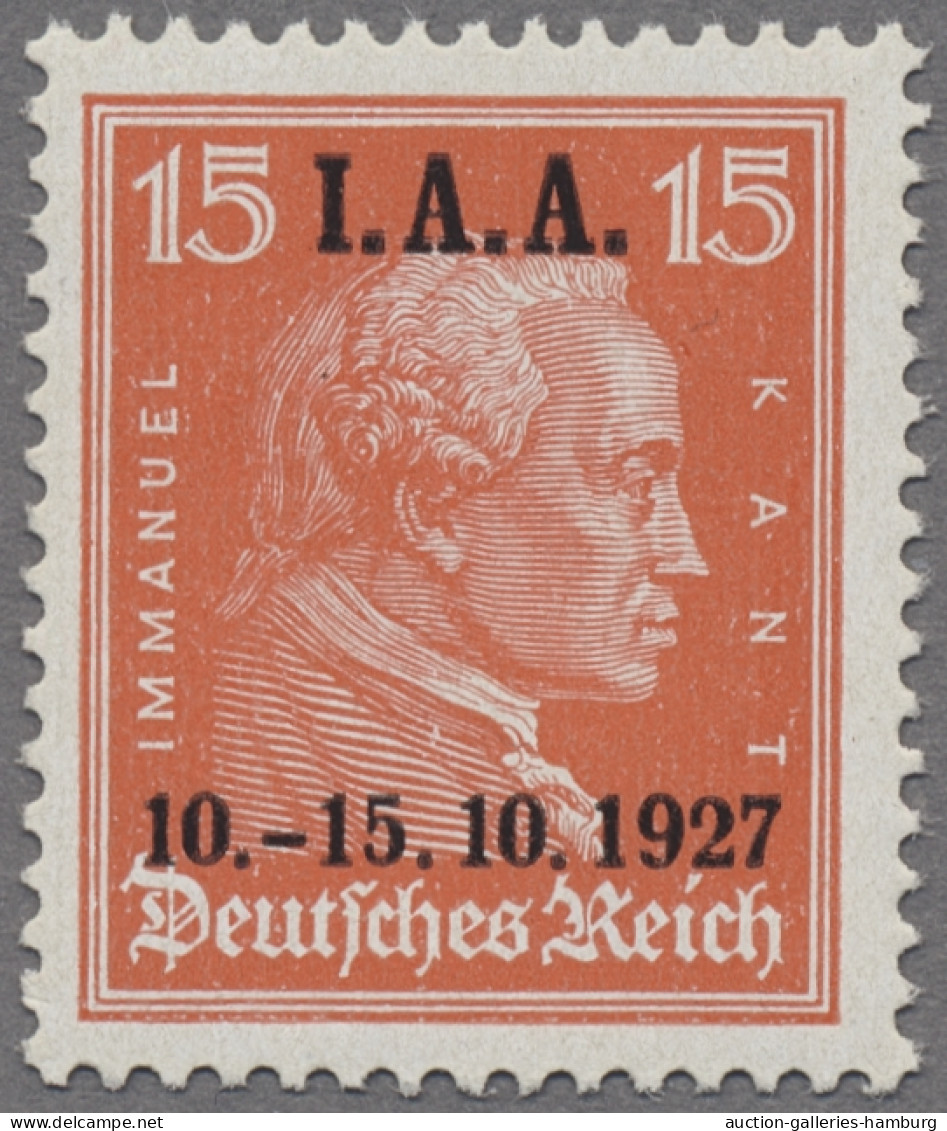 Deutsches Reich - Weimar: 1927, Internationales Arbeitsamt (IAA), Drei Werte Mit - Unused Stamps