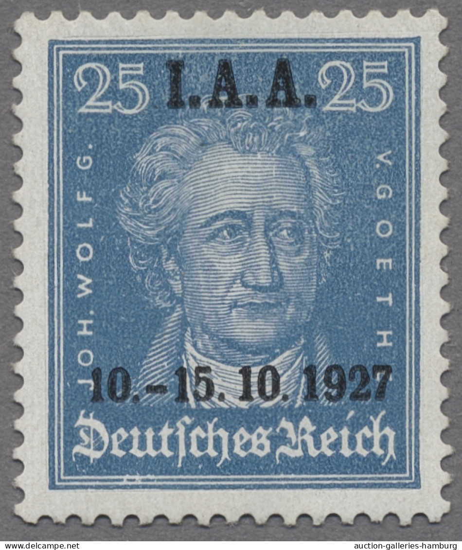 Deutsches Reich - Weimar: 1927, Internationales Arbeitsamt (IAA), Drei Werte Mit - Unused Stamps