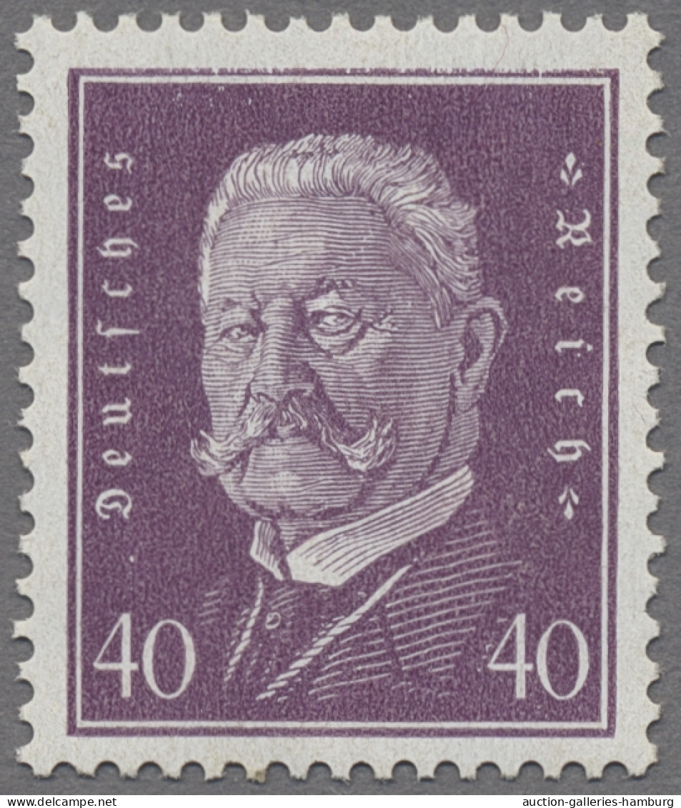 Deutsches Reich - Weimar: 1928, Reichspräsidenten, Der Komplette Satz Inklusive - Unused Stamps