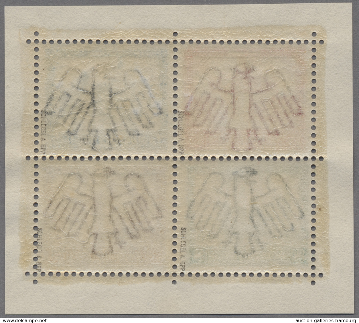 Deutsches Reich - Weimar: 1930, IPOSTA, Tadellos Postfrisches Herzstück Des Bloc - Unused Stamps