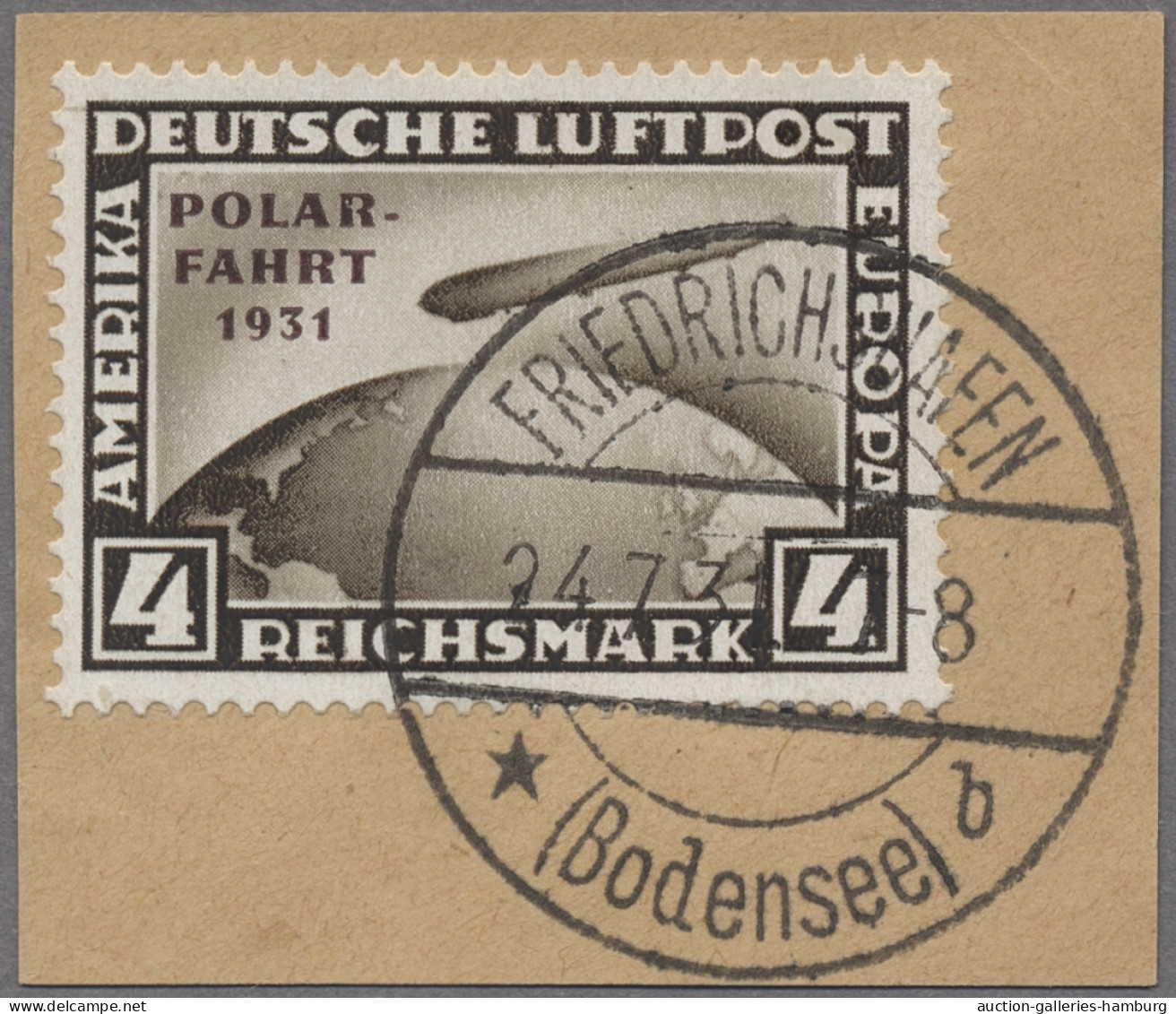 Deutsches Reich - Weimar: 1931, Polarfahrt 3 Werte Komplett, Jeweils Sauber Gest - Usados