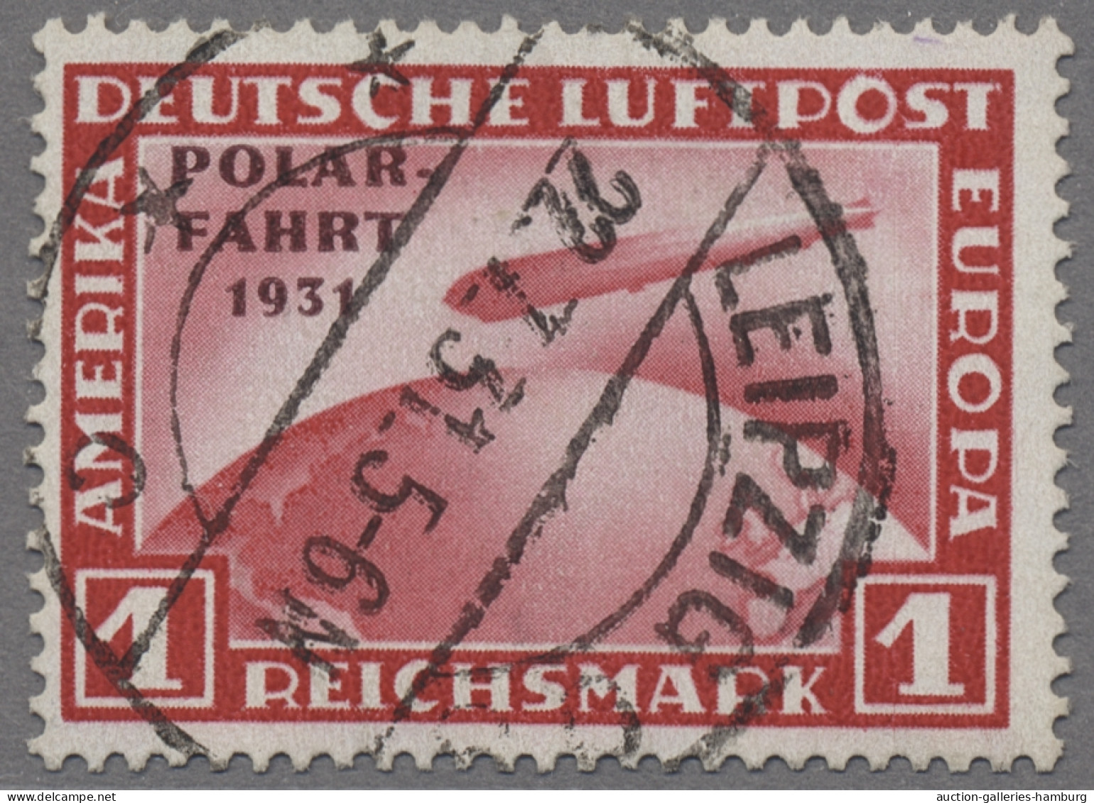 Deutsches Reich - Weimar: 1931, Polarfahrt 3 Werte Komplett, Jeweils Sauber Gest - Usados