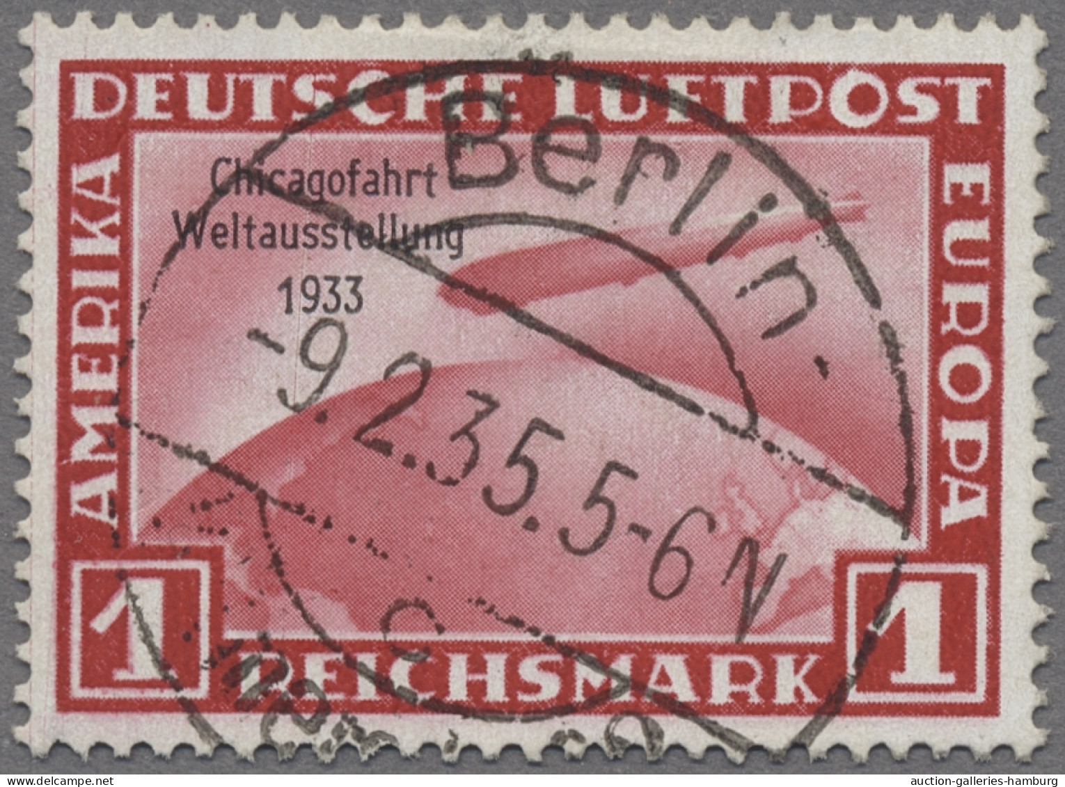 Deutsches Reich - 3. Reich: 1933, Chicagofahrt 3 Werte Komplett Jeweils Sauber G - Oblitérés