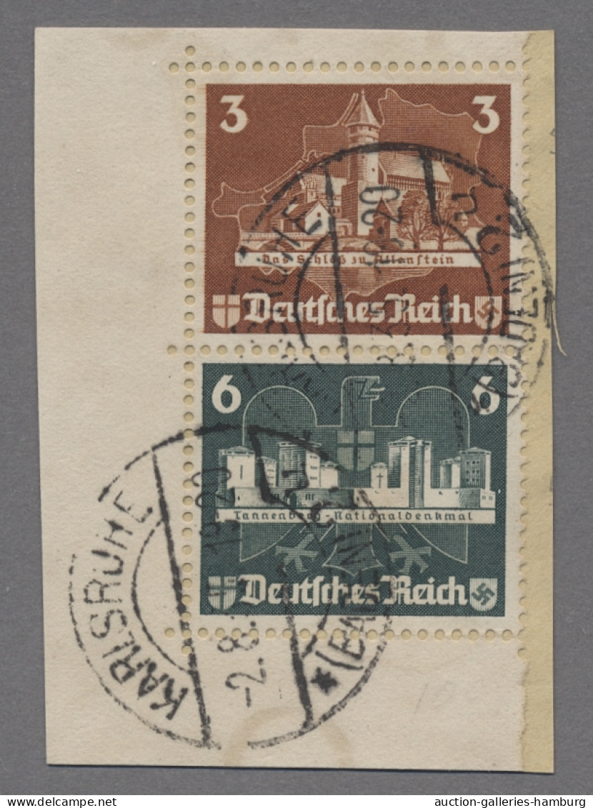 Deutsches Reich - 3. Reich: 1935, OSTROPA - Drei Kombinationen Der Blockmarken, - Used Stamps