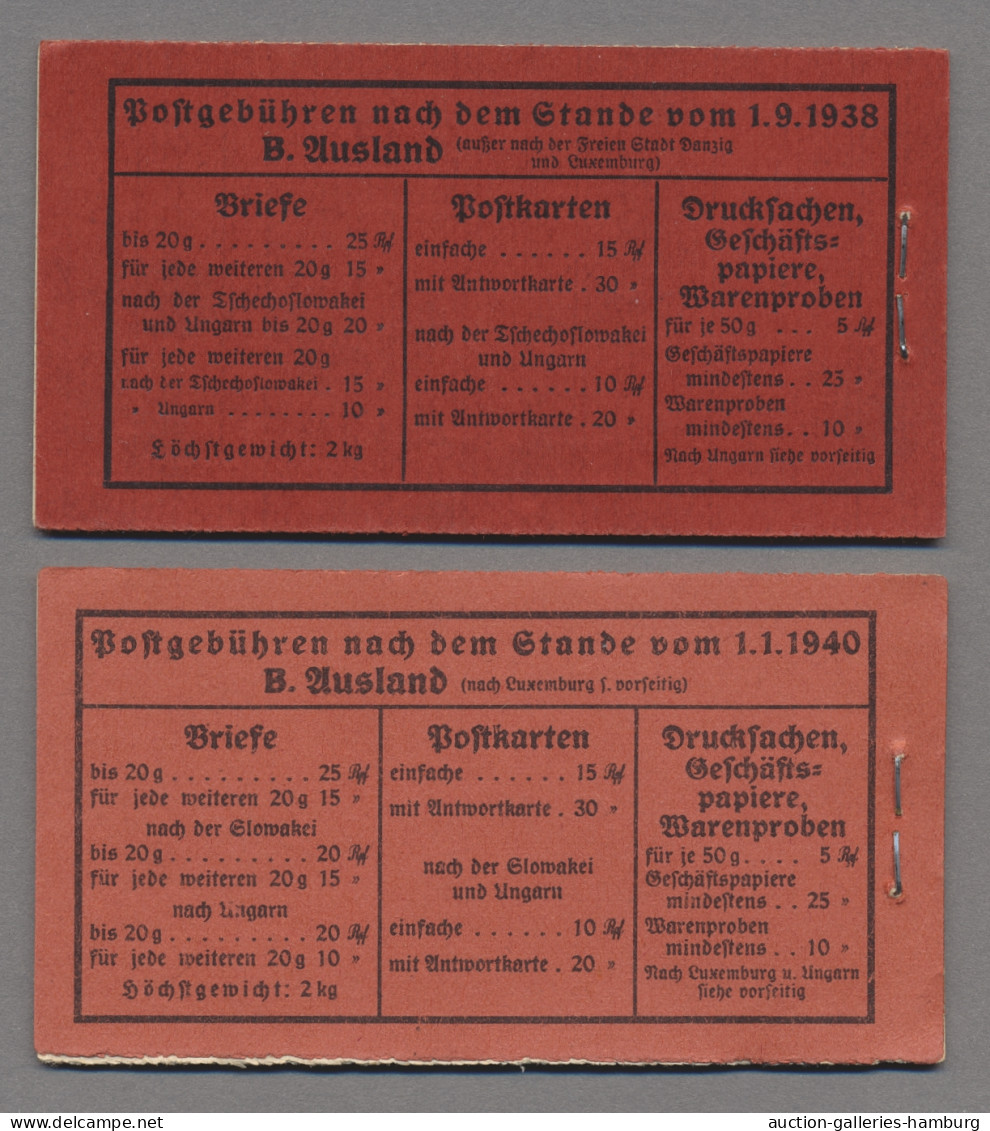 Deutsches Reich - Markenheftchen: 1939/1940, Zwei Bessere Postfrische Hindenburg - Cuadernillos