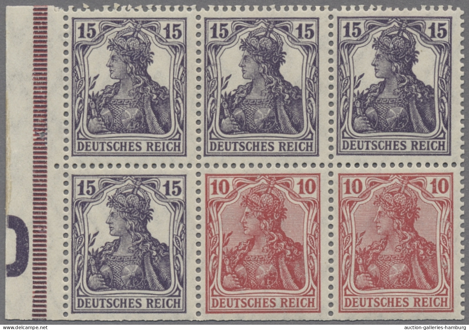 Deutsches Reich - Markenheftchenblätter: 1918-19, Germania, Markenheftchenblatt - Carnets