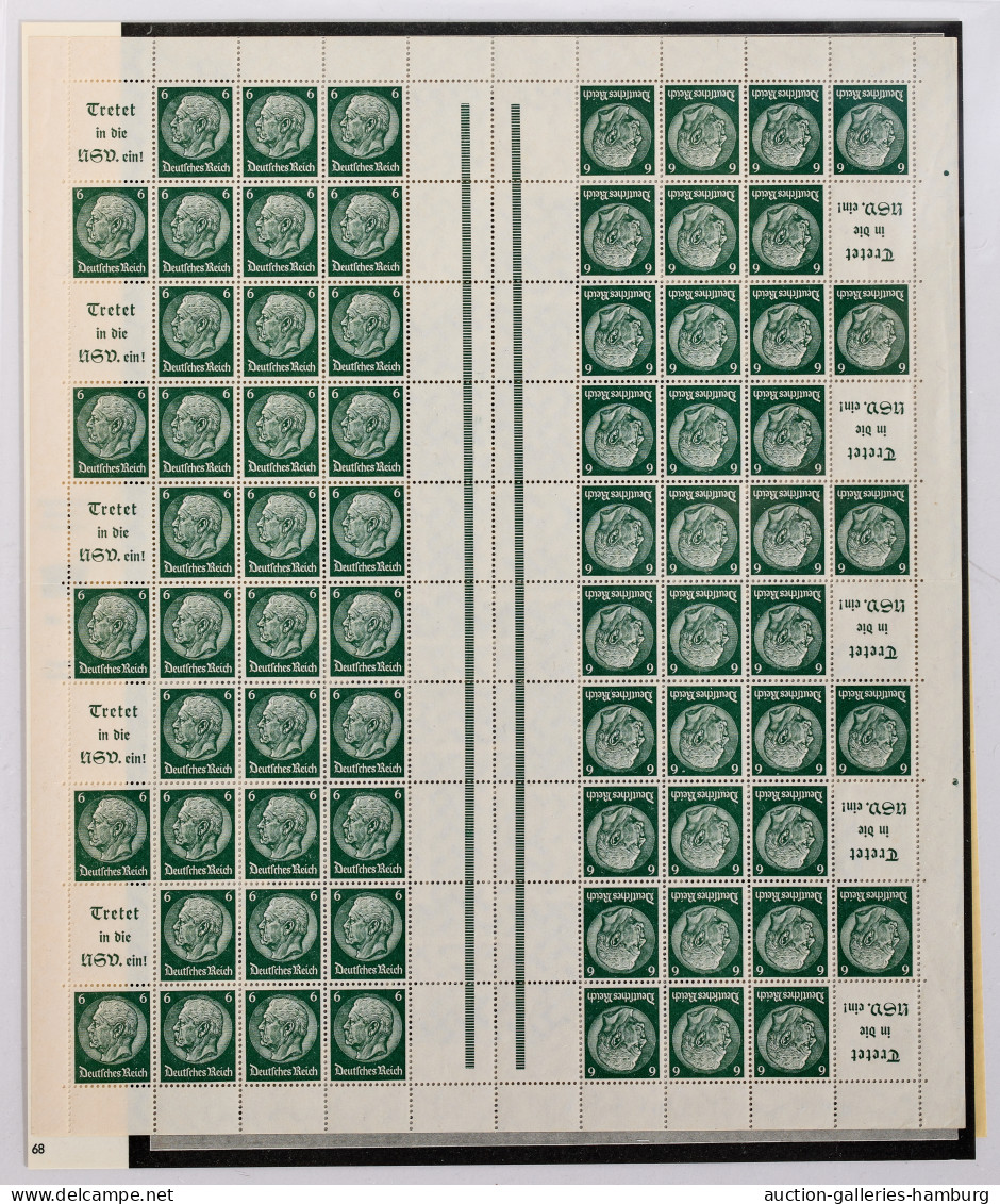 Deutsches Reich - Markenheftchenbogen: 1939-40, Hindenburg MHB 49.2 Von 1939 Und - Cuadernillos