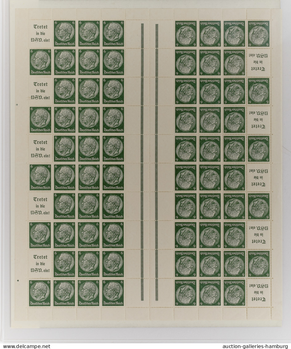 Deutsches Reich - Markenheftchenbogen: 1939-40, Hindenburg MHB 49.2 Von 1939 Und - Cuadernillos