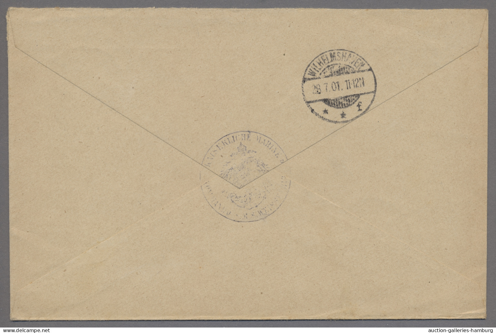 Deutsche Post In China - Stempel: 1901, MARINE-SCHIFFSPOST, MSP No. 35, Liniensc - China (offices)