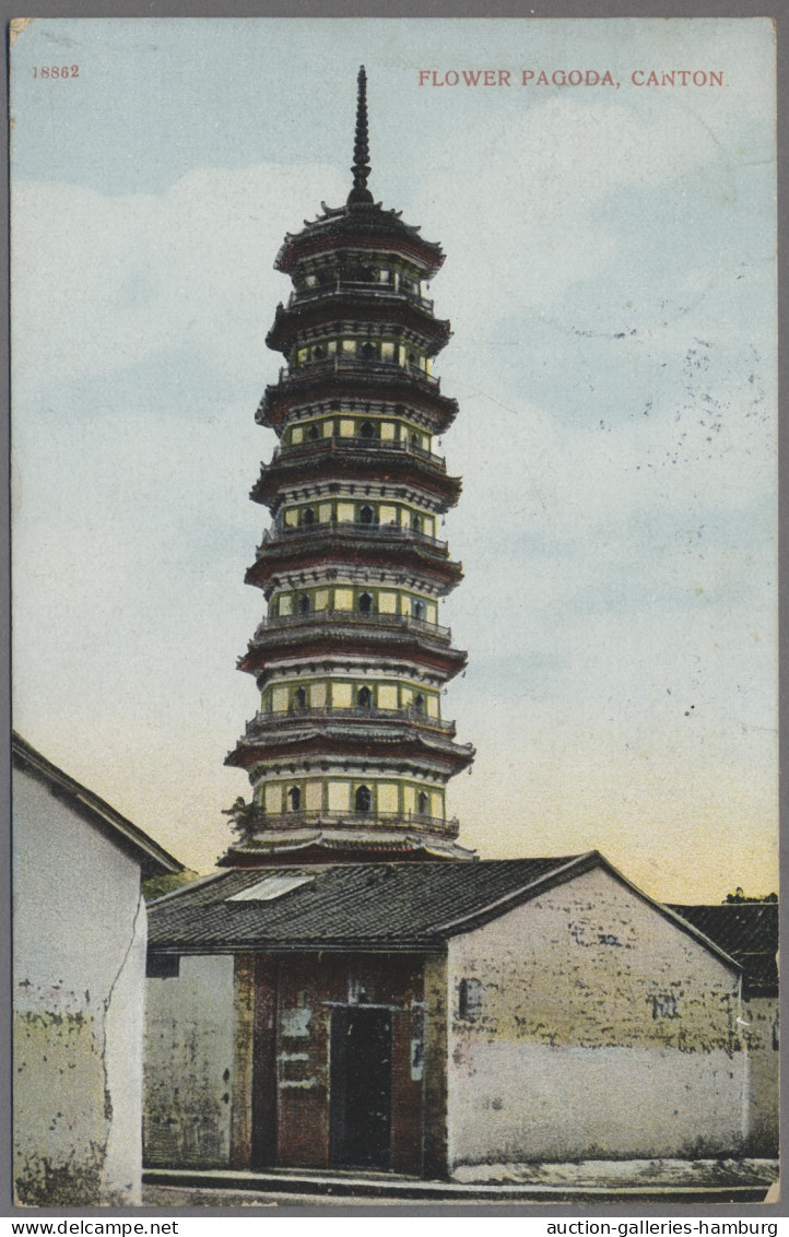 Deutsche Post In China - Stempel: 1913, MARINE-SCHIFFSPOST, MSP No. 28, SMS "Emd - Chine (bureaux)