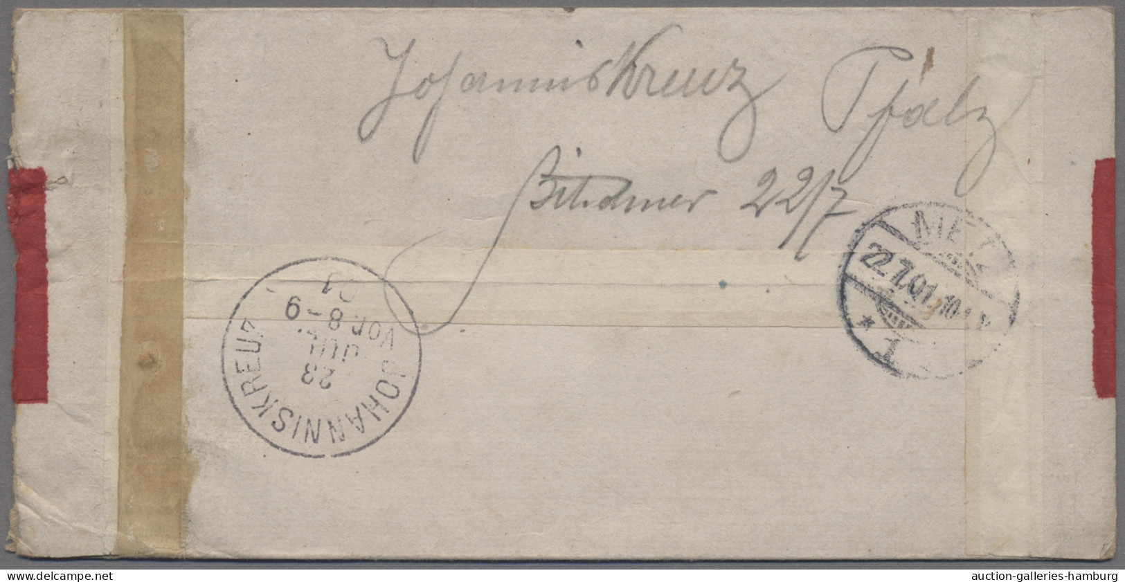 Deutsche Post In China - Stempel: BOXERAUFSTAND; 1901, Einkreisstempel "K.D. FEL - China (oficinas)