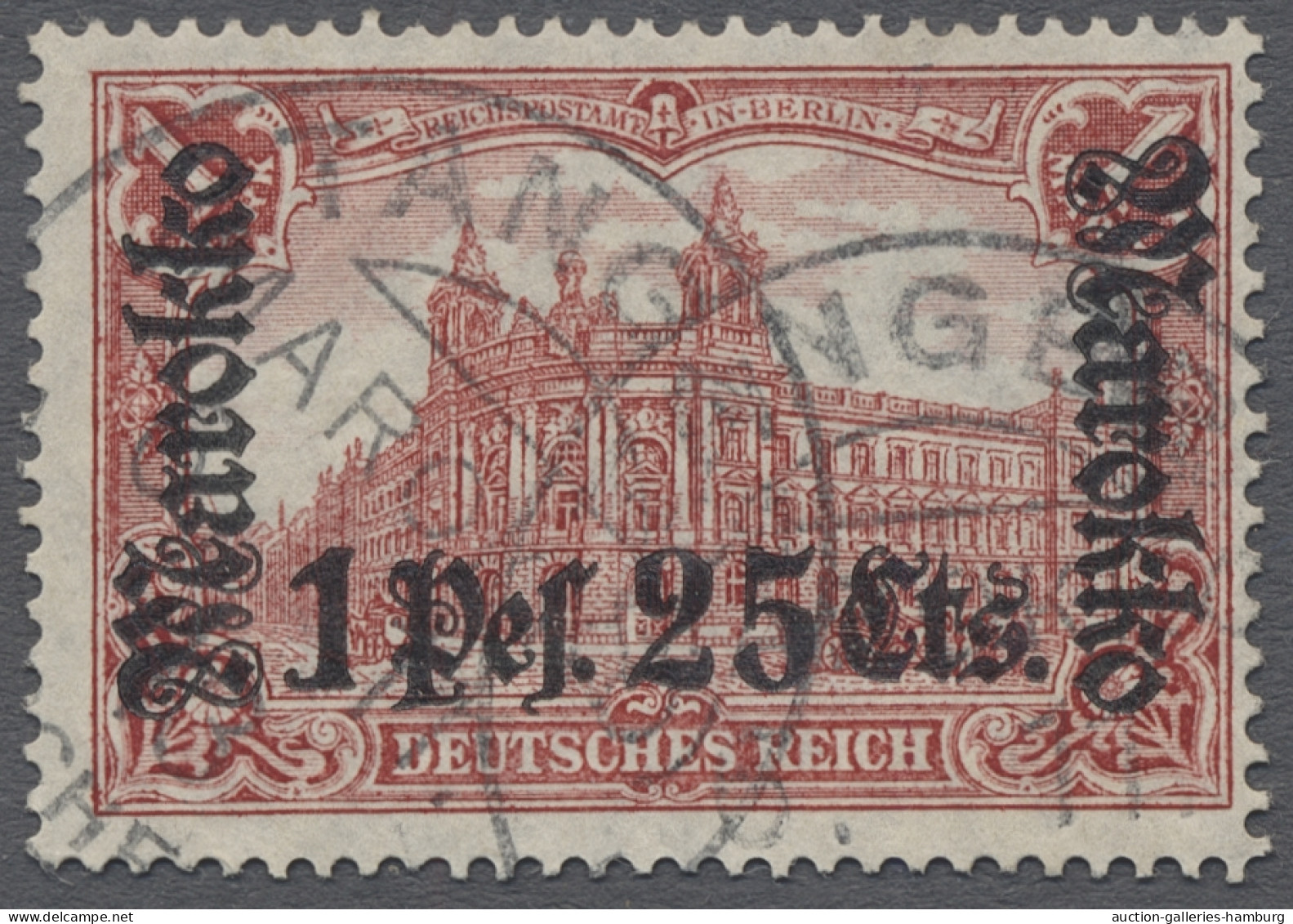 Deutsche Post In Marokko: 1911, DEUTSCHES REICH Mit Wz., Landesname "Marokko", D - Marruecos (oficinas)