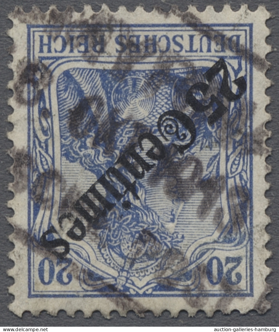 Deutsche Post In Marokko: 1908, Germania Mit Diagonalem Aufdruck, 5 C. - 100 C. - Marruecos (oficinas)