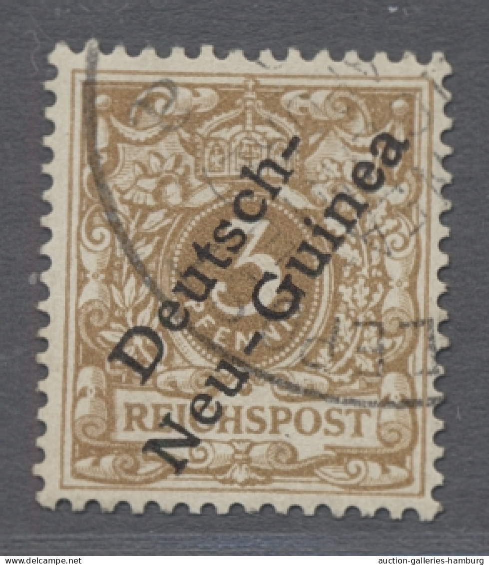 Deutsch-Neuguinea: 1897ff., Krone/Adler, Der Komplette Satz Mit Aufdruck "Deutsc - German New Guinea