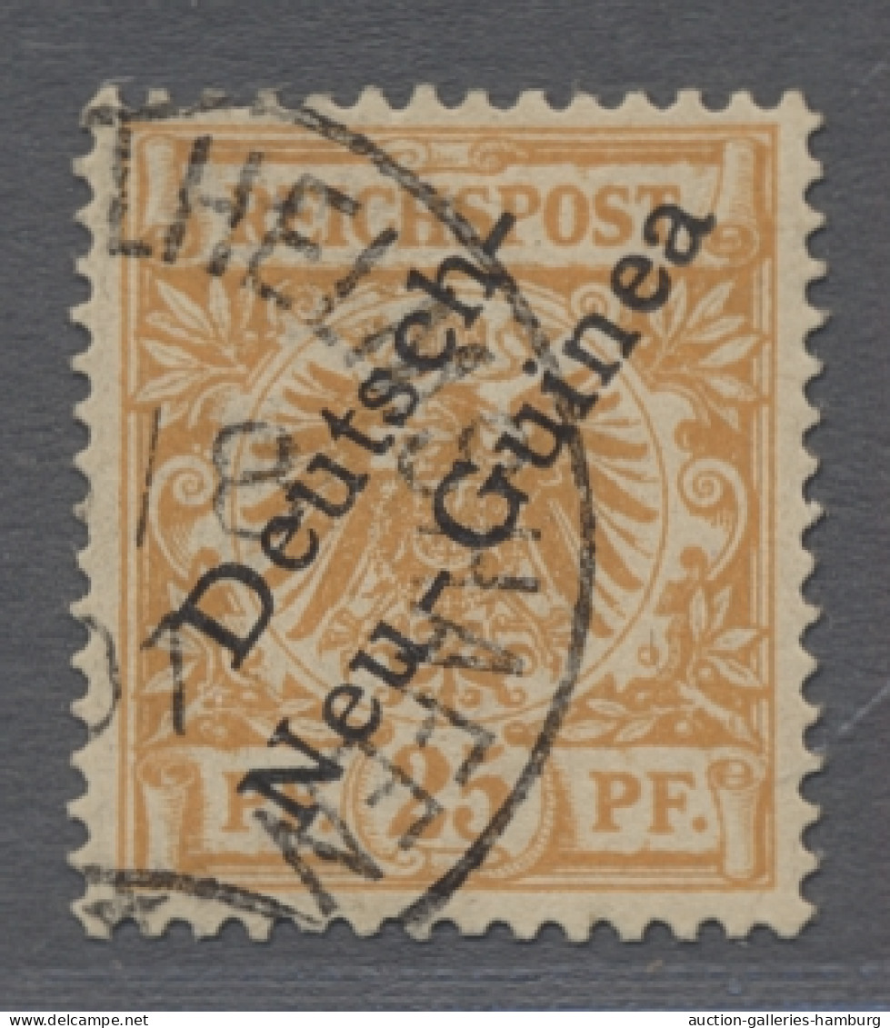 Deutsch-Neuguinea: 1897ff., Krone/Adler, Der Komplette Satz Mit Aufdruck "Deutsc - German New Guinea